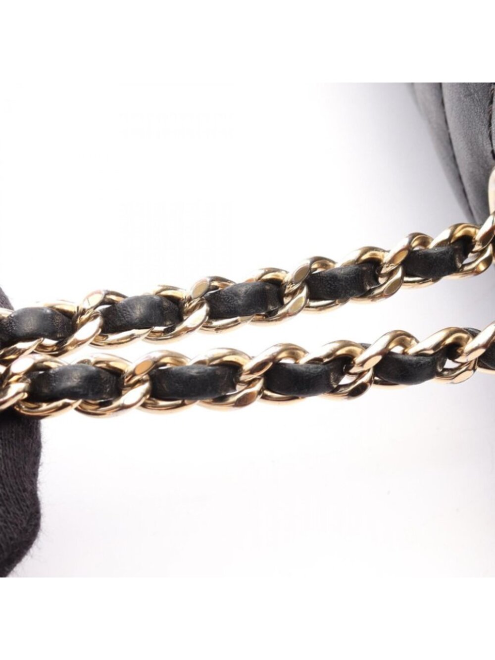 Chanel Shoulder Bag Stitch Chezblanc Fullflap Black Lambskin Chain - Picture 10 of 10